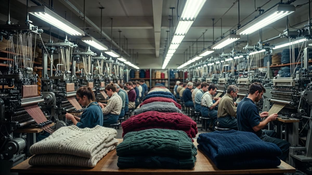 La planta de Textilana S.A., fabricante de los tradicionales pullovers de la marca Mauro Sergio, permanece paralizada desde hace cuatro meses en medio de la fuerte caída del consumo.