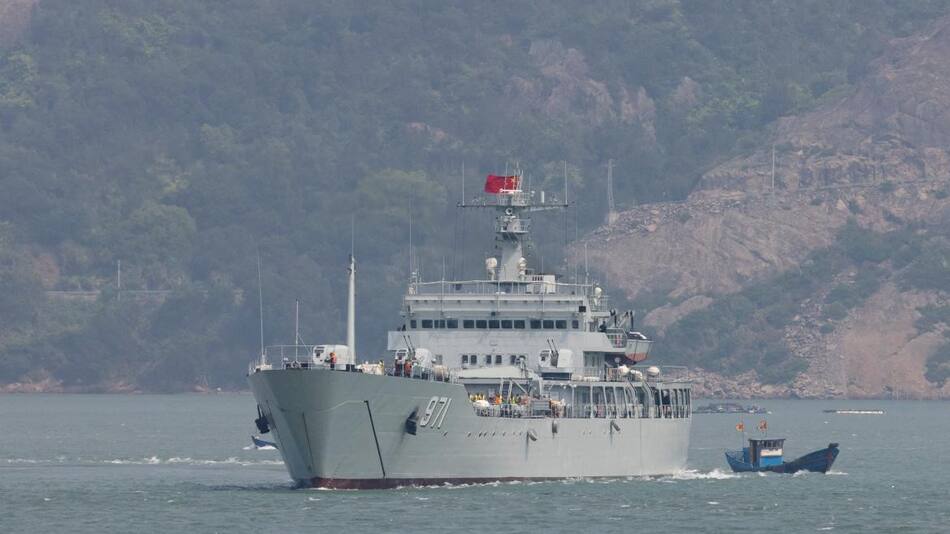 Buques chinos al rededor de Taiwán. Foto: Reuters