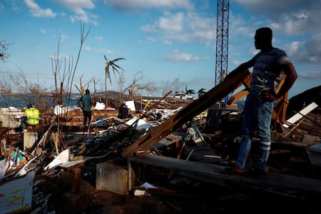 Cabo Delgado fue la provincia más afectada por el ciclón Chido en Mozambique. Foto: Reuters.