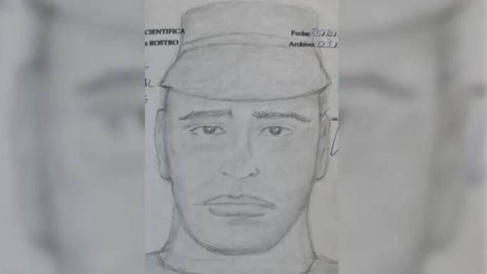 El identikit del hombre que asesinó a una jubilada en Campana. Foto: Infobae.