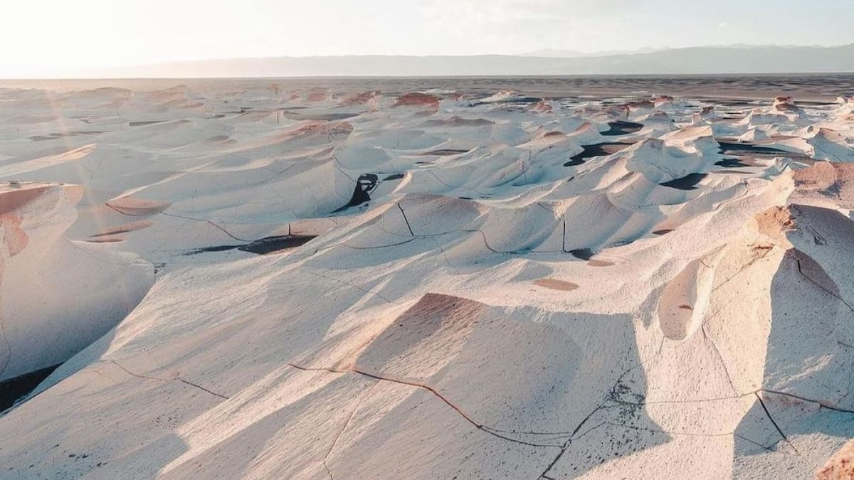 Campo de Piedra Pomez. Foto redes sociales.