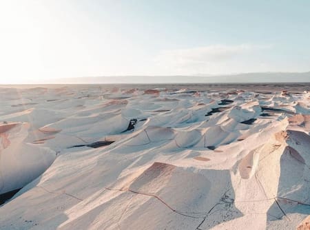 Campo de Piedra Pomez. Foto redes sociales.