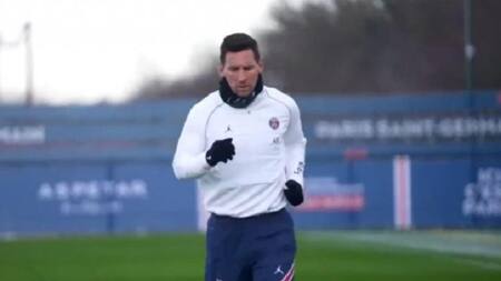 Lionel Messi volvió a entrenarse en el PSG tras el coronavirus