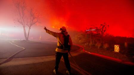 Incendios en California. Foto: Captura de video.