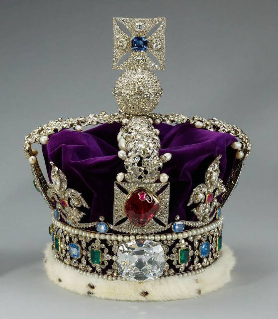Corona Imperial del Estado británico. Foto: Pinterest.