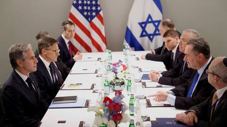 Blinken se reúne con Netanyahu para conversar sobre la guerra de Gaza. Foto: Reuters