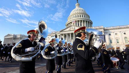 Ensayo para la toma de posesión de Trump en el Capitolio. Foto: Reuters.