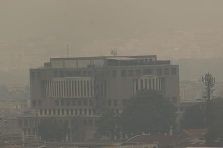 Contaminación del aire en Guatemala. Foto EFE.