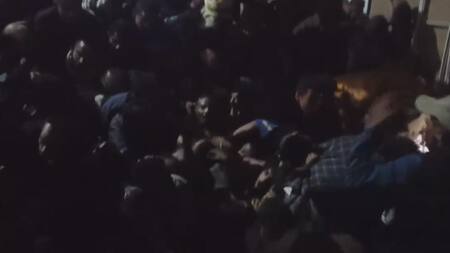 Estampida en Yemen. Foto: captura video