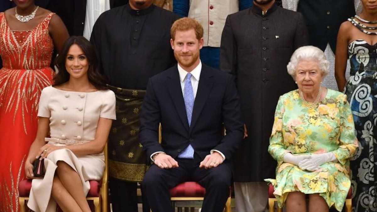 Realeza británica, Harry, Meghan y reina Isabel