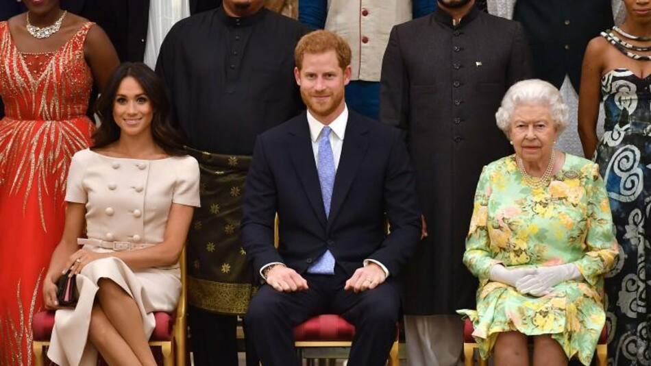 Realeza británica, Harry, Meghan y reina Isabel