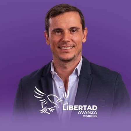 Diego Hartfield, candidato a diputado por La Libertad Avanza en Misiones.