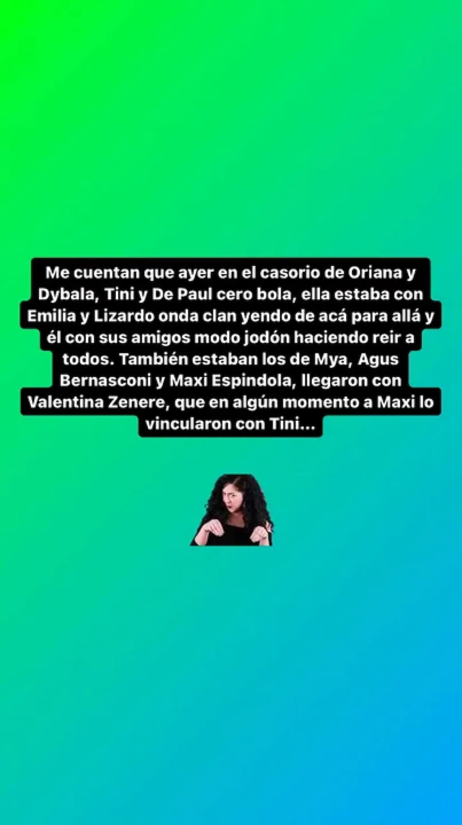 Más información sobre Tini y De Paul en el casamiento de Oriana y Paulo. Foto: Instagram.