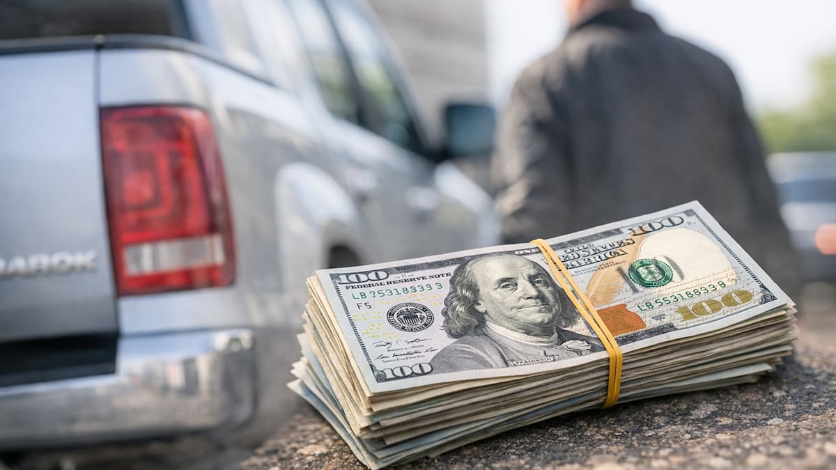 Le vendió la Amarok, cobró, dijo que iba al Registro y desapareció