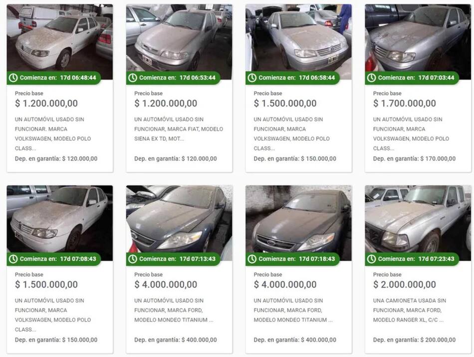 AFIP remata autos. Foto: NA.