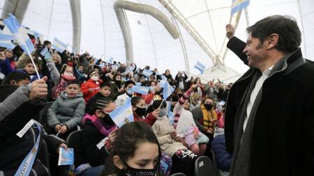 Axel Kicillof en Tecnópolis. Foto: NA.
