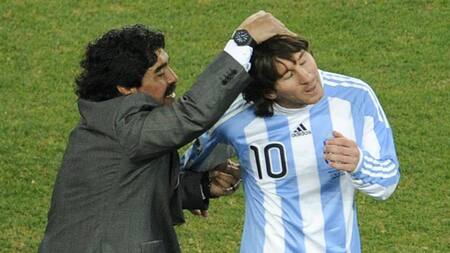 Maradona y Messi
