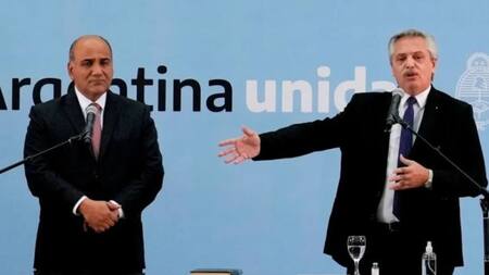 Juan Manzur y Alberto Fernández. Foto: NA