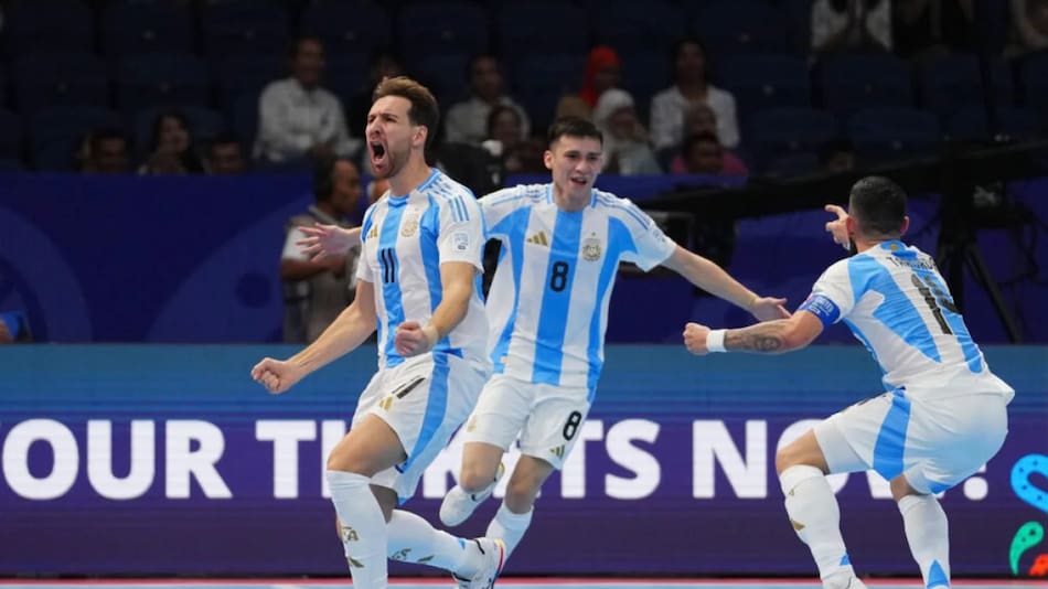 Selección argentina de futsal. Foto: NA.