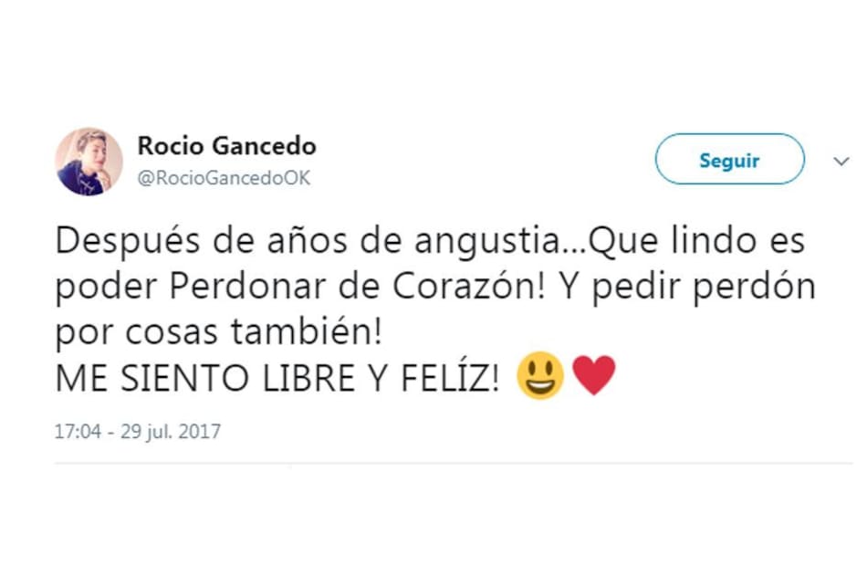 Rocío Gancedo - Twitter