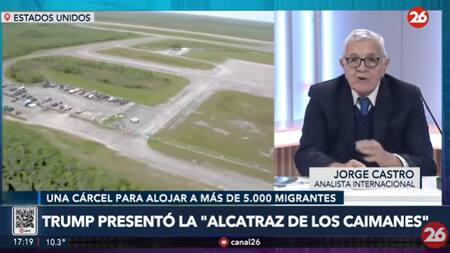 Jorge Castro sobre la nueva cárcel Alcatraz de los caimanes.