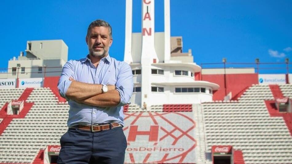 David Garzón, presidente de Huracán.