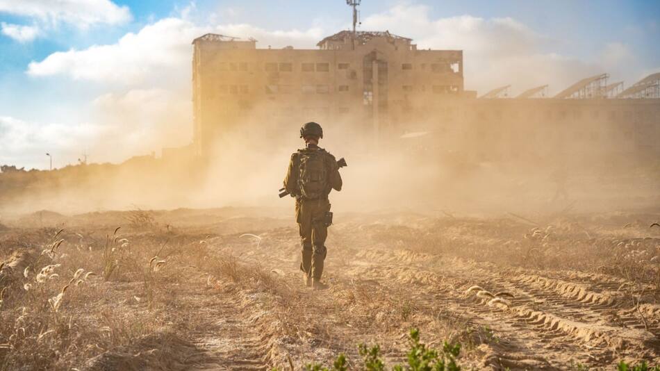 Soldados israelíes en la Franja de Gaza; guerra Israel-Hamás: Foto: X @idfonline