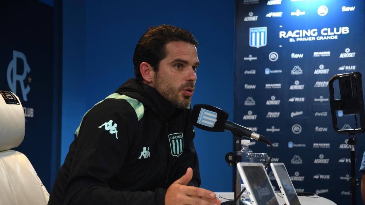 Fernando Gago, técnico de Racing. Foto: Télam