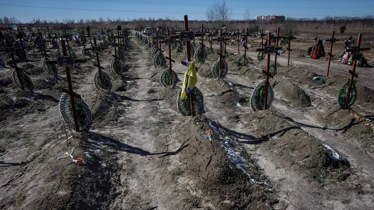 Cementerio de soldados ucranianos. Foto: Reuters (Gleb Garanich)