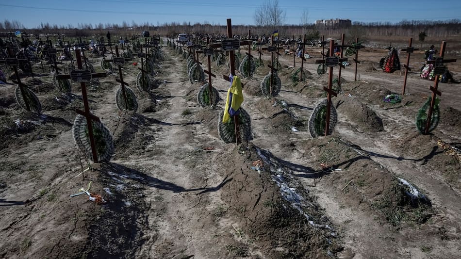 Cementerio de soldados ucranianos. Foto: Reuters (Gleb Garanich)