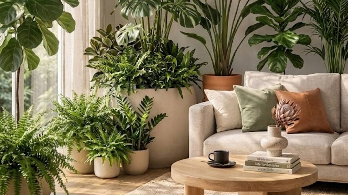 Plantas XL en el living