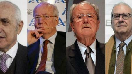 Cuadernos de coimas K: José Cartellone, Paolo Rocca, Ernesto Pescarmona y Carlos Wagner.