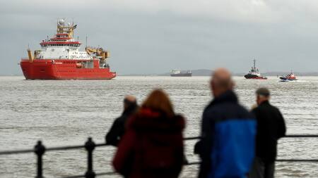 Buque RRS Sir David Attenborough. Foto: Reuters (Jason Cairnduff)