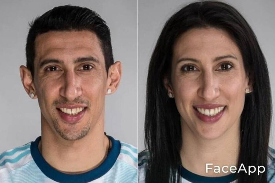 Ángel Di María FaceApp