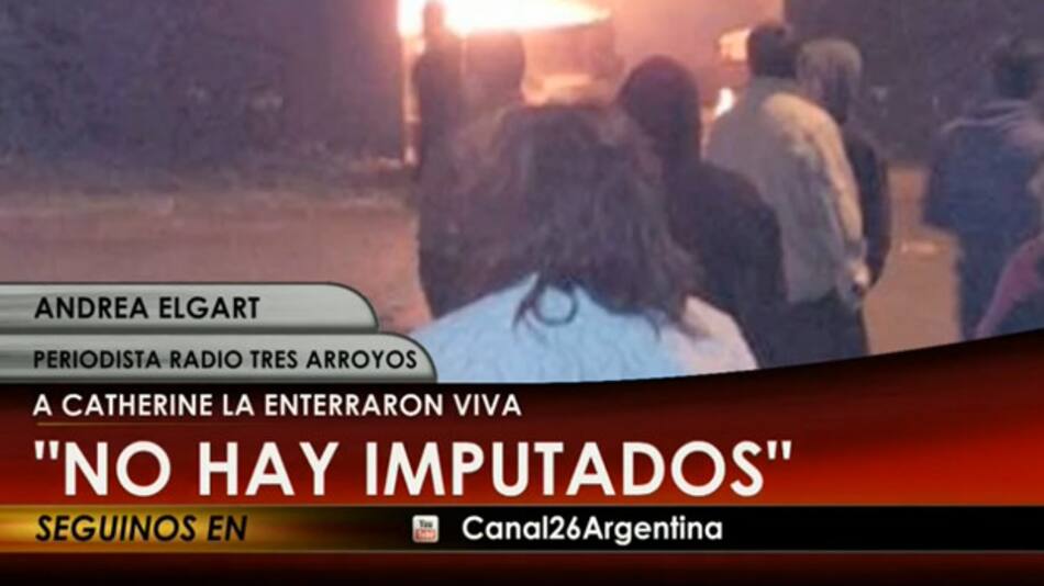 Asesinato de Catherine - Andrea Elgart - Periodista de Tres Arroyos - Canal 26