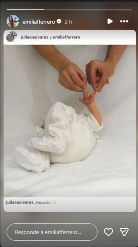 Nació Amadeo, el hijo de Julián Álvarez y Emilia Ferrero.