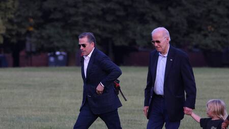 Hunter y Joe Biden. Foto: Reuters.