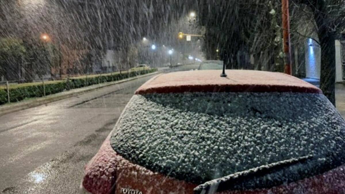Nieve, clima. Foto: NA