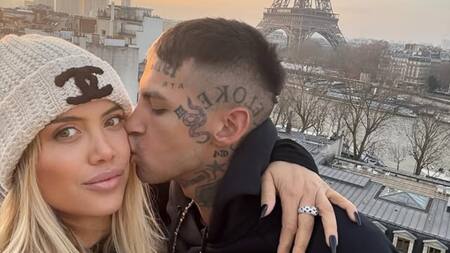 Wanda Nara y L-Gante. Foto: Instagram/lgante_keloke