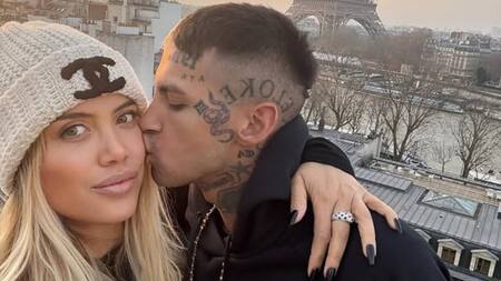 Wanda Nara y L-Gante. Foto: Instagram/lgante_keloke