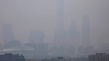Contaminación en China. Foto: EFE.