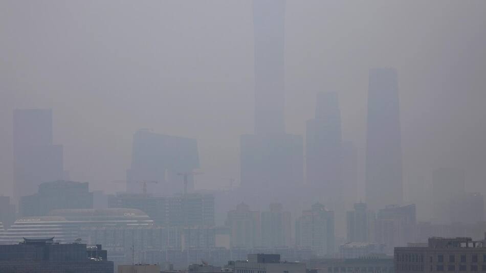 Contaminación en China. Foto: EFE.
