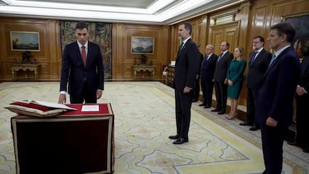 Jura de Pedro Sánchez - Gobierno de España (Reuters)