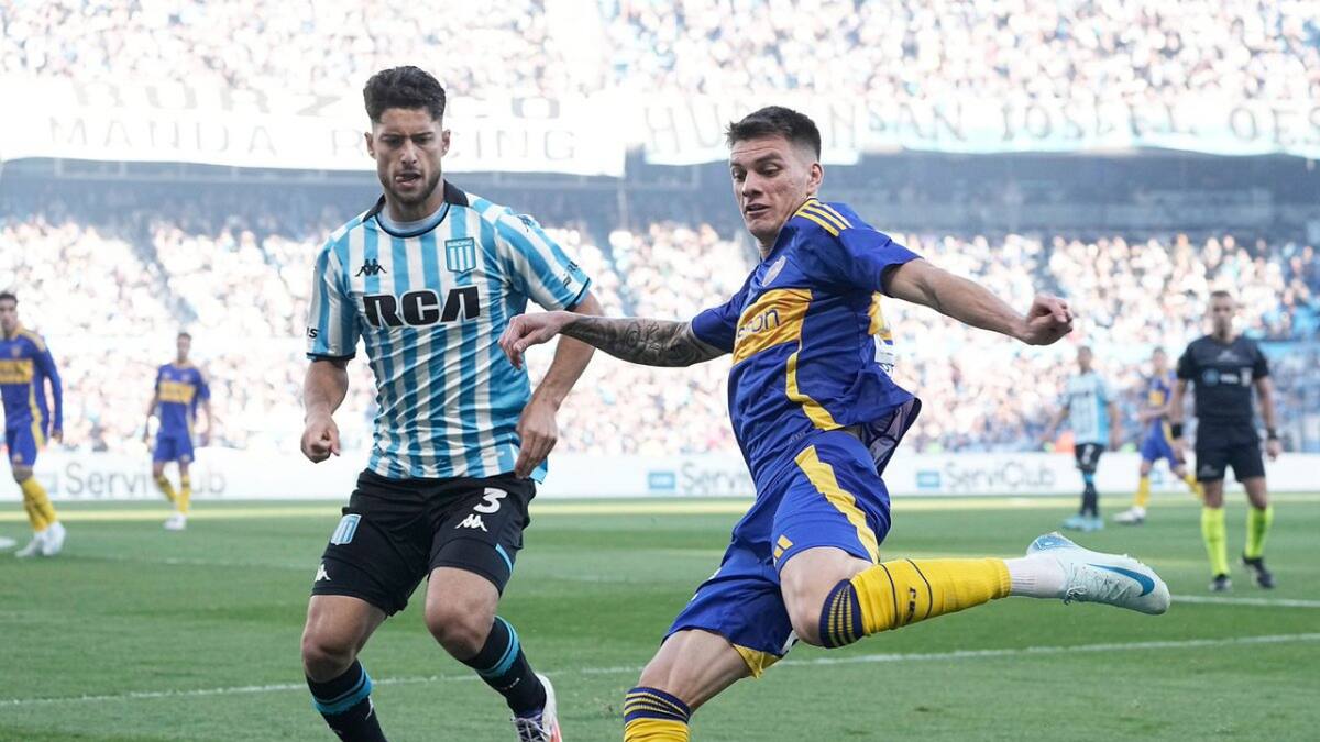 Kevin Zenón, Boca Juniors vs Racing. Foto: X @BocaJrsOficial