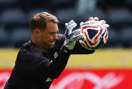 Manuel Neuer anticipó el duelo entre Boca y Bayern de Múnich. Foto: Reuters (Kai Pfaffenbach)