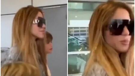 Shakira se enojó con un paparazzi. Foto: captura.