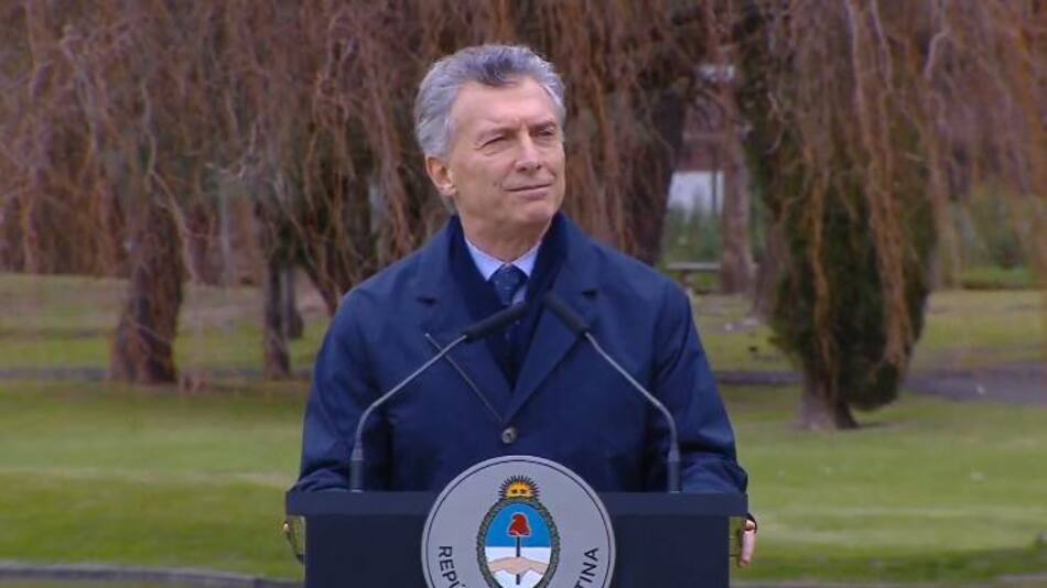Mauricio Macri en acto en Olivos, 40 años de visita de CIDH, captura YouTube