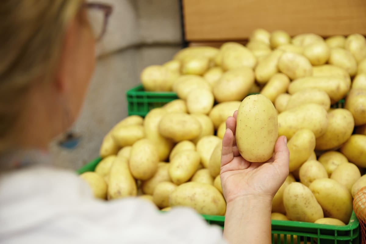 Patatas limpias