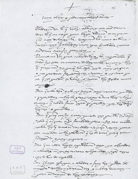 Carta de Cristóbal Colón subastada en Estados Unidos. Foto: Telam.
