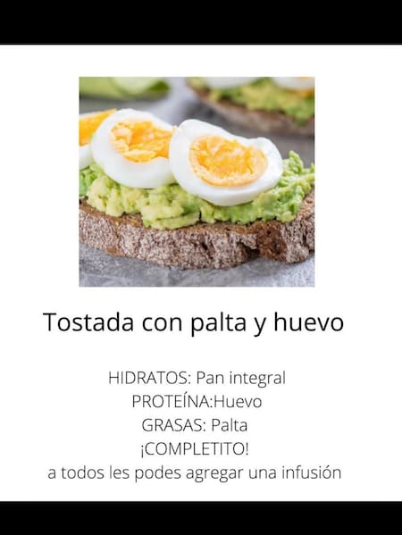 Desayunos completos. Foto Instagram @nutri.sm